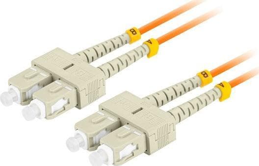 Lanberg - Patchkabel - SC/UPC multimodus (han) til SC/UPC multimodus (han) - 2 m. - 3 mm - fiberoptikk - dupleks - 50 / 125 my - OM2 - halogenfri - o
