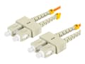 Miniatyrbilde 1 av 5: Lanberg - Patchkabel - SC/UPC multimodus (han) til SC/UPC multimodus (han) - 2 m. - 3 mm - fiberoptikk - dupleks - 50 / 125 my - OM2 - halogenfri - o
