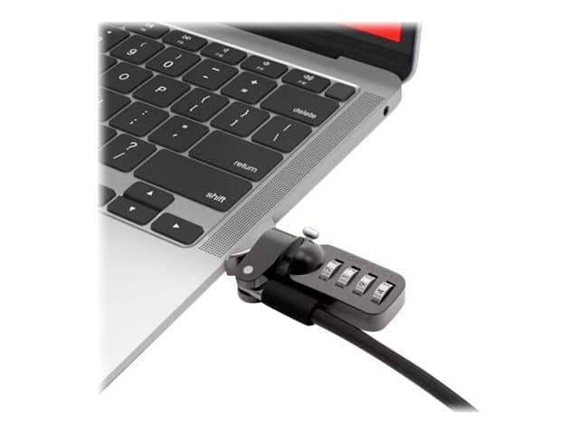 Compulocks MacBook Air 2019-2022 Lock Adapter With Combination Lock - Adapter för säkerhetslåsurtag - med kombinerat kabellås - silver