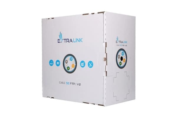 Extralink CAT5E FTP (F/UTP) V2 UTENDØRS TWISTED PAIR 100M, 100m, Cat5e, F/UTP (FTP)