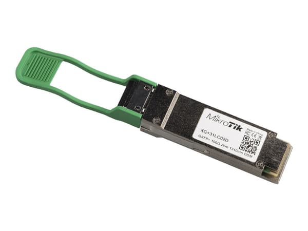 MikroTik - QSFP28-sender-/mottakerenhet - 100GbE - LC/UPC-enkeltmodus - opp til 2 km - 1271-1331 nm