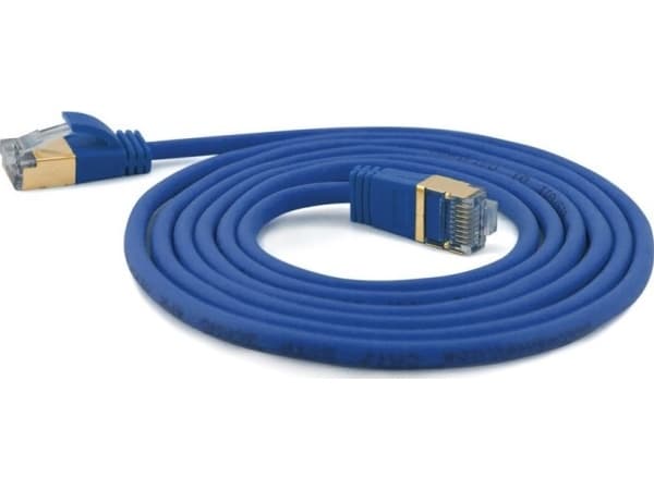 Wantec 7129, 0,25 m, Cat7, S/FTP (S-STP), RJ-45, RJ-45, Blå