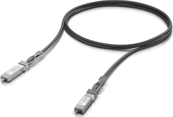 Ubiquiti - 25GBase direktkopplingskabel - SFP28 till SFP28 - 1 m - 4.1 mm - passiv - svart