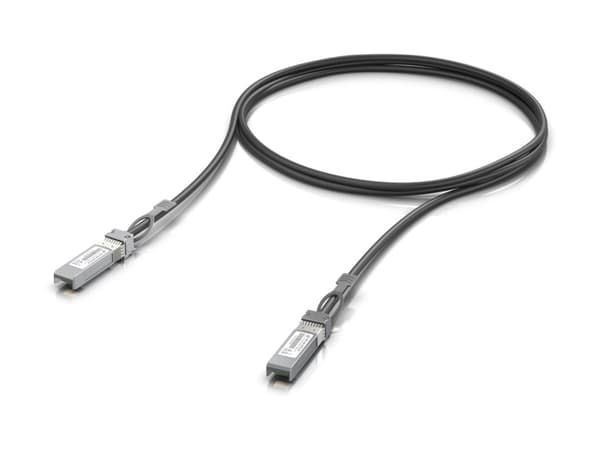 Ubiquiti - 25GBase direktkopplingskabel - SFP28 till SFP28 - 1 m - 4.1 mm - passiv - svart