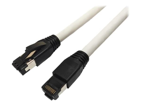 MicroConnect - Koblingskabel - RJ-45 (hann) til RJ-45 (hann) - 3 m - S/FTP - CAT 8.1 - halogenfri, uten hindringer - hvit