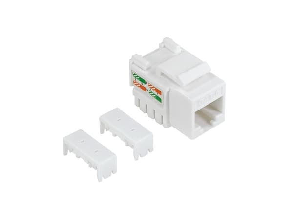 LogiLink NK4056, Ledning feste, Hvit, RJ-45, RJ-45, Hunkjønn, Hunkjønn