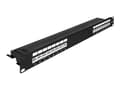 Pikkukuva 1 / 5: DeLOCK 66876, Cat6a, Musta, Metalli, 1U, 482,6 mm, 100 mm