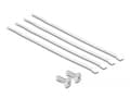 Miniatyrbilde 5 av 5: Delock - Koblingspanel - rackmonterbar - CAT 6a - RJ-45 X 8, LSA X 8 - grå - 0.5U - 10"