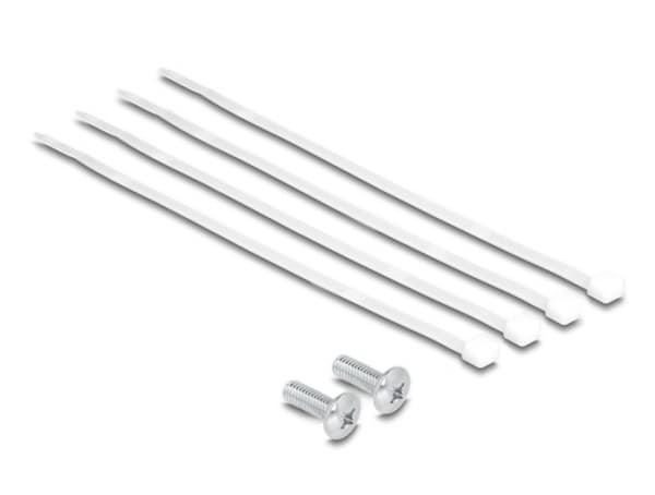 Delock - Koblingspanel - rackmonterbar - CAT 6a - RJ-45 X 8, LSA X 8 - svart - 0.5U - 10"