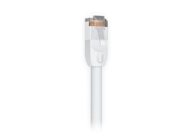 Ubiquiti UniFi - Patch-kabel - RJ-45 (hane) till RJ-45 (hane) - 3 m - 6 mm - STP - CAT 5e - formpressad, utomhus, tvinnad, robust - vit
