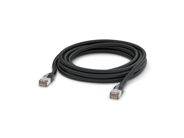 Ubiquiti UniFi - Koblingskabel - RJ-45 (hann) til RJ-45 (hann) - 5 m - 6.3 mm - STP - CAT 5e - robust, utendørs, strandet kobber, med støvel - svart