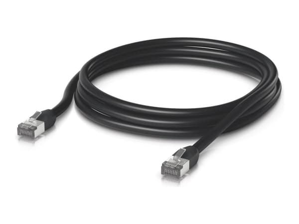 Ubiquiti UISP - Koblingskabel - RJ-45 (hann) til RJ-45 (hann) - 3 m - 6 mm - STP - CAT 5e - utendørs, robust, uten hindringer, stranded copper - svar