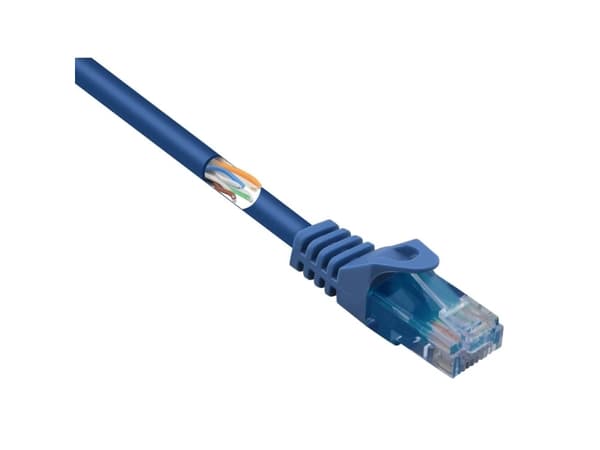 Renkforce RF-5042666 RJ45 verkkokaapeli, patch-kaapeli CAT 5e U/UTP 5,00 m Sininen lukitussuojalla, halogeenivapaa 1 kpl 1 kpl