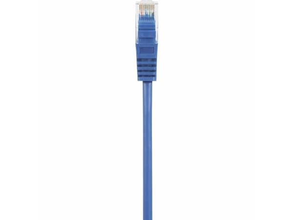 Renkforce RF-5042666 RJ45 verkkokaapeli, patch-kaapeli CAT 5e U/UTP 5,00 m Sininen lukitussuojalla, halogeenivapaa 1 kpl 1 kpl