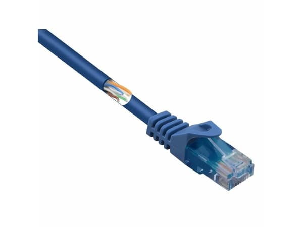 Renkforce RF-5042666 RJ45 verkkokaapeli, patch-kaapeli CAT 5e U/UTP 5,00 m Sininen lukitussuojalla, halogeenivapaa 1 kpl 1 kpl