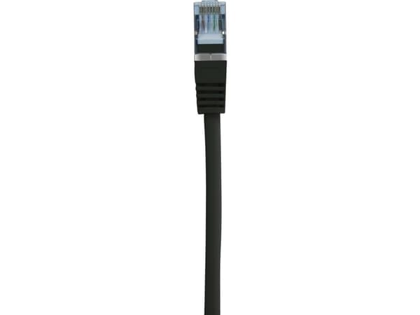 Renkforce RF-5047476 RJ45 verkkokaapeli, Patch Cable CAT 6A S/FTP 3.00 m musta liekinkestävä 1 kpl