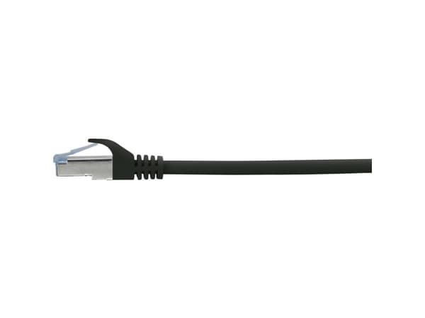 Renkforce RF-5047476 RJ45 verkkokaapeli, Patch Cable CAT 6A S/FTP 3.00 m musta liekinkestävä 1 kpl