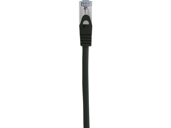 Renkforce RF-5047476 RJ45 verkkokaapeli, Patch Cable CAT 6A S/FTP 3.00 m musta liekinkestävä 1 kpl