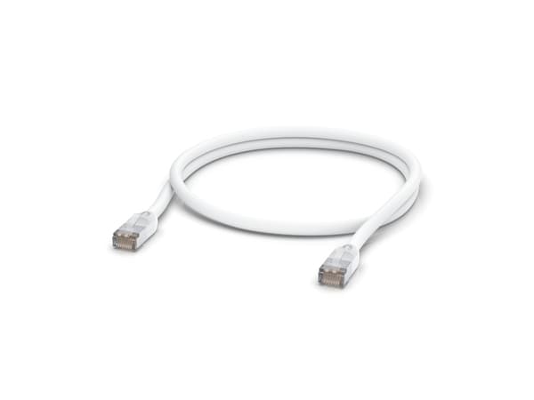 Ubiquiti UniFi - Patch-kabel - RJ-45 (hane) till RJ-45 (hane) - 1 m - 6 mm - STP - CAT 5/5e - formpressad, utomhus, robust - vit