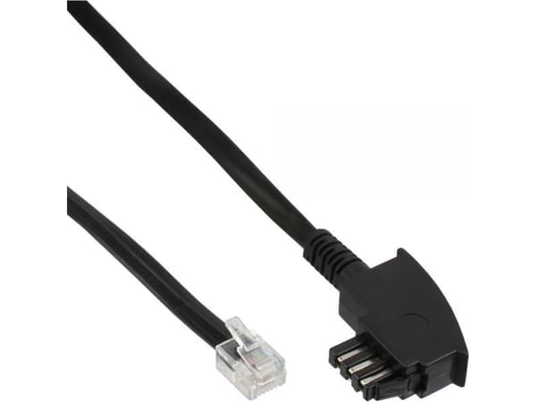 InLine Patchkabel TAE-N - RJ12, 6 stift, 6 m (18819A)