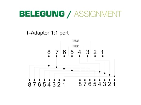InLine 69932B, 0,15 m, 2 x RJ-45, Svart