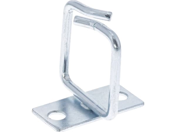 InLine 19110H, Kabelbygel, Skrivbord/vägg, Stål, Silver