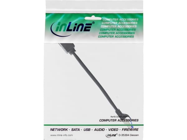 InLine 76501X, 0,2 m, Cat6a, S/FTP (S-STP), RJ-45, RJ-45