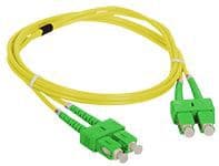 A-LAN FO Patch-kabel SC/APC-SC/APC dupleks SM 9/125 1,0m (FOC-SCASCA-9SMD-1)