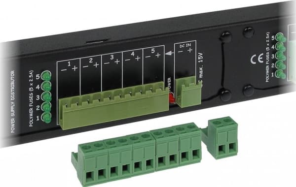 Delta Power Splitter 19" 20x DC-utgang (LZ-20/POL/R19)