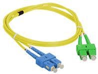 Alantec FO Patch-ledning SC/APC-SC dupleks SM 9/125 2,0 m (FOC-SCASC-9SMD-2)