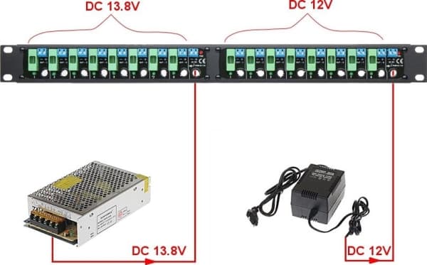 Delta Power Splitter 19" 16x DC-utgang (LZ-16P/R19)