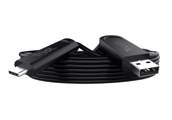 Trust Iris - USB-kabelsett - USB 3.2 Gen 2 - 10 m - rund, 4K 60Hz støtte