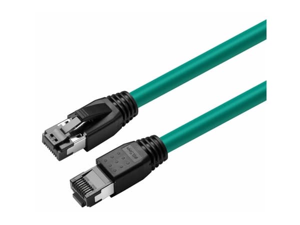 MicroConnect - Koblingskabel - RJ-45 (hann) til RJ-45 (hann) - 1 m - S/FTP - CAT 8.1 - halogenfri, uten hindringer - grønn