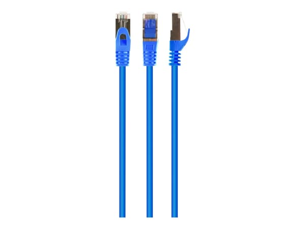 Cablexpert - Koblingskabel - RJ-45 (hann) til RJ-45 (hann) - 2 m - SFTP - CAT 6a - halogenfri, formstøpt, uten hindringer - blå
