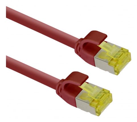 Helos - Patch-Kabel - RJ-45 (M) zu RJ-45 (M) - 7.5 m - SFTP, PiMF - CAT 6a - IEEE 802.3af/IEEE 802.3at/IEEE 802.3bt - halogenfrei, geformt, ohne Hake