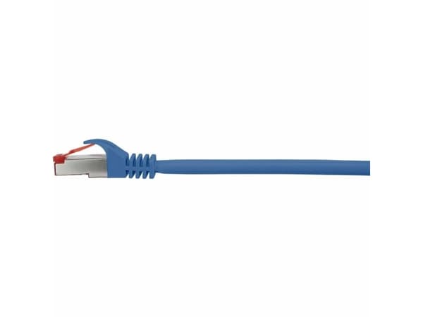 Renkforce RF-4942810 RJ45 Verkkokaapeli, liitäntäkaapeli CAT 6 S/FTP 0,50 m Sininen lukitussuojalla, kullatut liittimet, paloturvallinen 1 kpl 1 kpl