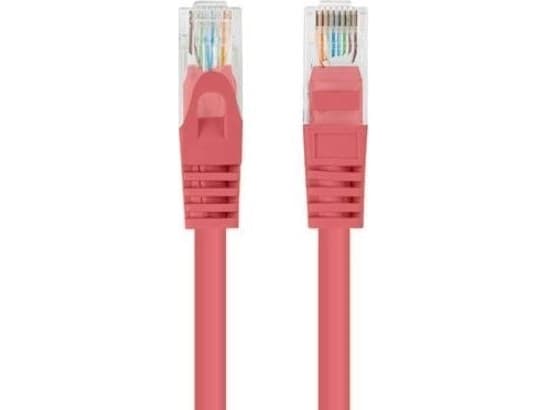 Lanberg - Koblingskabel - 2 m - 4.8 mm - U/UTP, uskjermet - CAT 5/5e - flertrådet - RAL 3017, rød (en pakke 10)