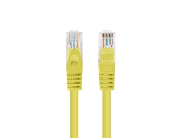 Lanberg - Koblingskabel - RJ-45 (hann) til RJ-45 (hann) - 2 m - 4.8 mm - U/UTP, uskjermet - CAT 5e - RAL 1016 (en pakke 10)