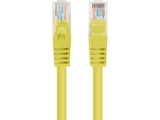 Lanberg - Koblingskabel - RJ-45 (hann) til RJ-45 (hann) - 2 m - 4.8 mm - U/UTP, uskjermet - CAT 5e - RAL 1016 (en pakke 10)