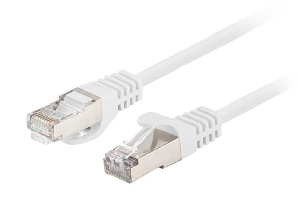 Lanberg - Patch-kabel - RJ-45 (hane) till RJ-45 (hane) - 1 m - 5.7 mm - F/UTP (folieöverdraget oskärmat tvinnat par) - CAT 6 - hakfri, tvinnad, rund