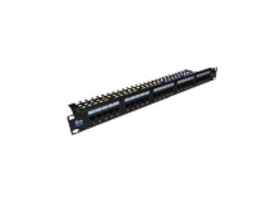 Alantec PK012, U/UTP (UTP), 22/26, 50 N, Svart, Plastikk, 1U Sort