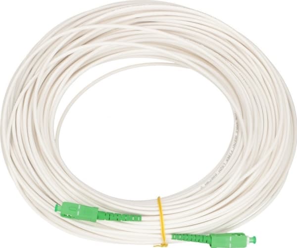 Extralink SC/APC-SC/APC | patchcord | LSOH, Singlemode, Simplex, G.657A2, 3mm, 20m, White