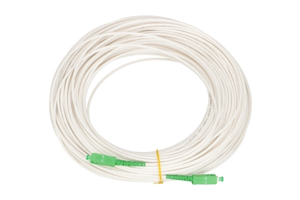 Extralink SC/APC-SC/APC | patchcord | LSOH, Singlemode, Simplex, G.657A2, 3mm, 20m, White