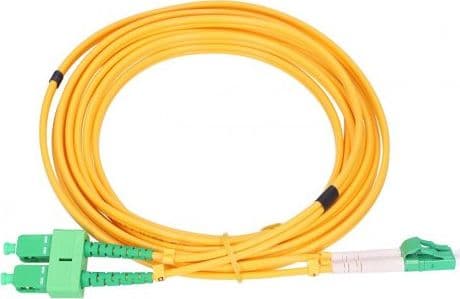 Extralink PATCHCORD SC/APC-LC/APC SM 9/125 DUPLEX 3,0MM 5M - 5m, 5m, FTTH, G.657.A1, SC/APC, LC/APC