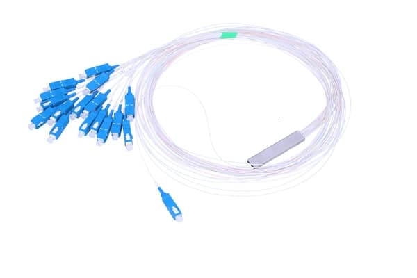 Extralink 1:16 PLC SPLITTER SC/UPC 900UM 1.5M STEEL BOX, Kabelsplitter, Hvit, Polyvinylklorid (PVC), Hankjønn/hankjønn
