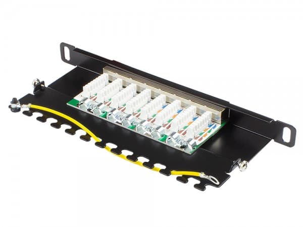 Alcasa GC-N0124, Gigabitti Ethernet, RJ45, Cat6, 22/26, Musta, Terästä