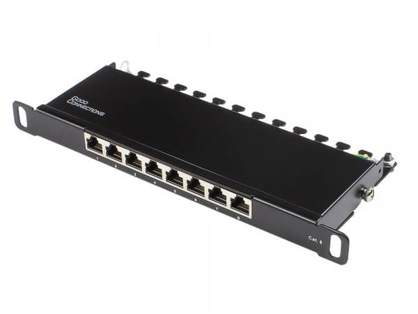 Alcasa GC-N0124, Gigabitti Ethernet, RJ45, Cat6, 22/26, Musta, Terästä musta