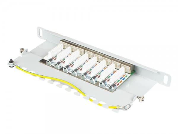 Alcasa GC-N0129, 10 Gigabit Ethernet, RJ45, Cat6a, 22/26, Grå, Stål