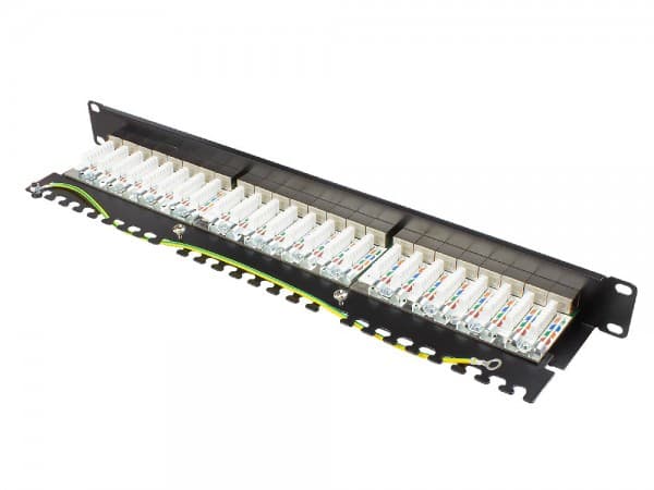 Alcasa GC-N0145, 10 Gigabit Ethernet, RJ45, Cat6a, 22/26, Sort, Stål