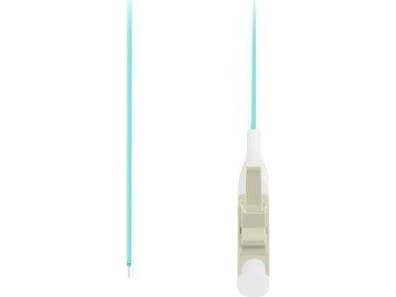 Lanberg - Grisehale - LC/UPC-multimodus (hann) - 2 m - 0.9 mm - fiberoptisk - 50 / 125 mikroner - OM3 - easy strip construction, halogenfri - turkis
